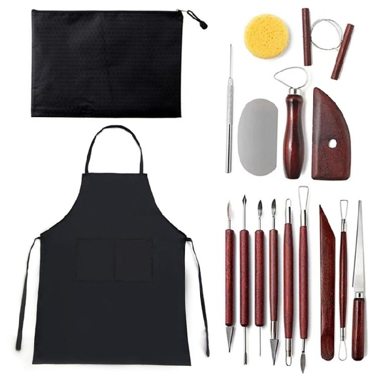 17Pcs Clay Tools, Modeling Clay Sculpting Tools Pottery Clay Tools Painting Kit 1