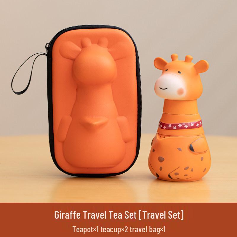 High-Value Compact Portable Travel Tea Set: Space-Saving, Outdoor Ceramic Quick Cup - Customizable New Year Gift