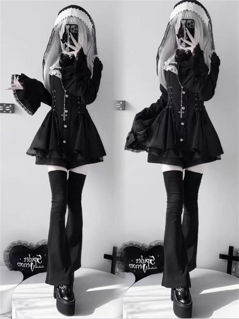 Dress Solid Long Layered Slimming Pleated Subculture Everyday Outings [Yhsuoxfd] Women's 2-Piece Set, Color, Sleeves, Look, Above-the-Knee, Shorts,