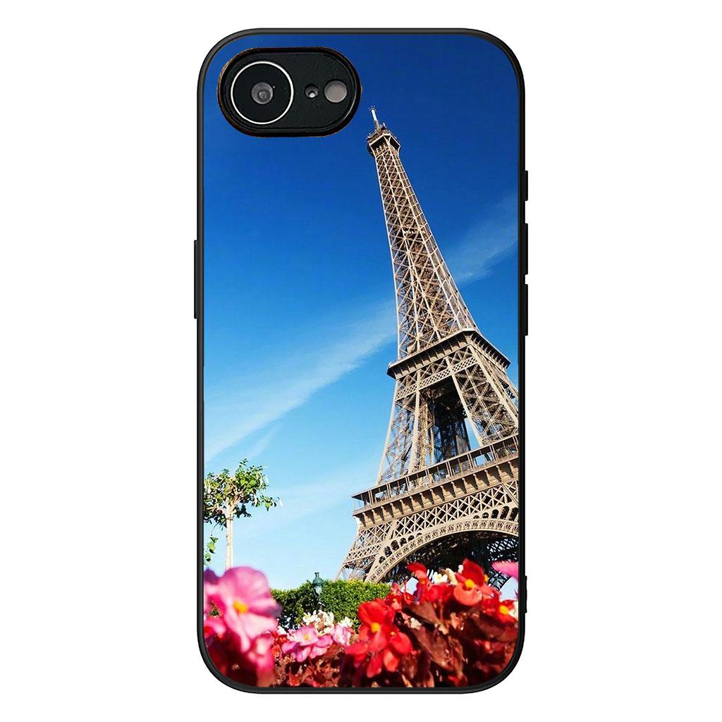

Love Paris Eiffel tower pink Phone Cover Case for Apple iPhone 16 15 14 Plus 13 12 Mini 17 Pro Max + ProMax 16E Air 16+ Casing iPhone 13 Pro Max