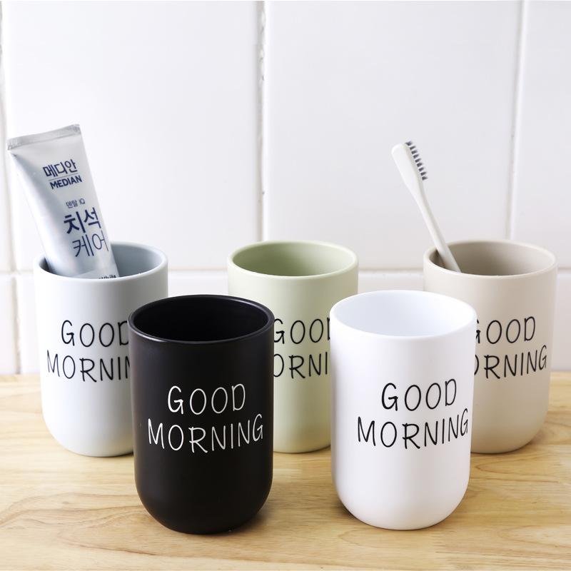 1PC Portable Creative Washing Mouth Cups Plastic Home Hotel Toothbrush Holder Bathroom Accessories Mouthwash Storage Cups 300ml