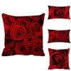 Elegantes Fundas de Almohada Románticas de Rosa en Poliéster Suave Perfectas Para Decoración del Hogar y Comodidad