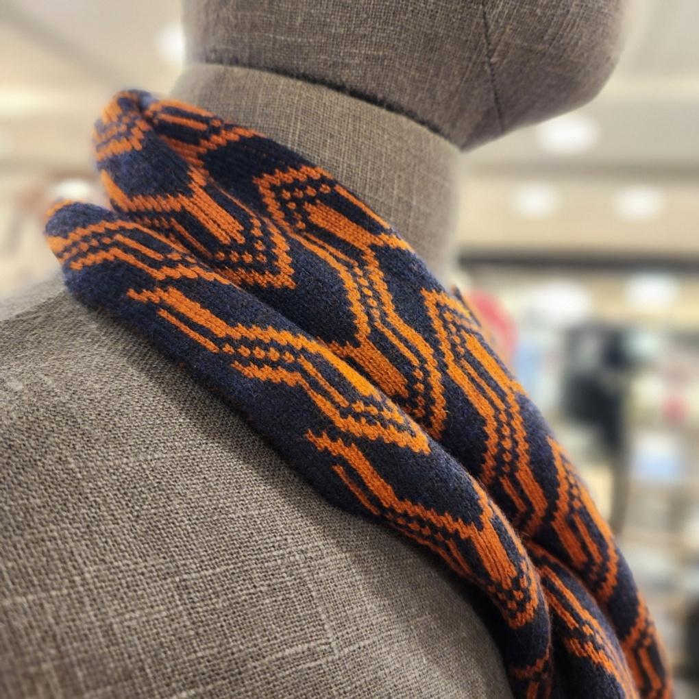 Renomago High Quality 100% Cashmere Benbru Petite Muffler BMFTM1-105-OR