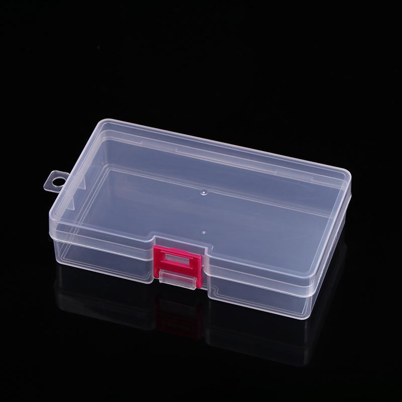 Square Clear Plastic Storage Box Portable Lightweight Organizer for Jewelry Beads Fishing Tackle Hiking Camping Small Item Storage