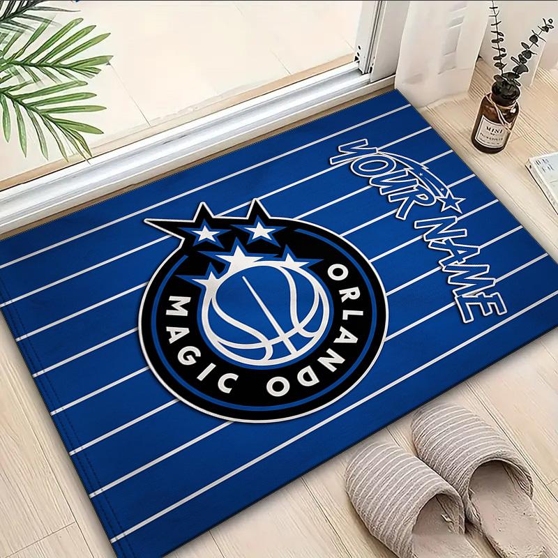 Custom Name Rug Orlando basketball Team Area Rug Suitable for Indoor And Outdoor,Carpets for Homes, Offices,Living Rooms,Home Decor,Christmas Gift
