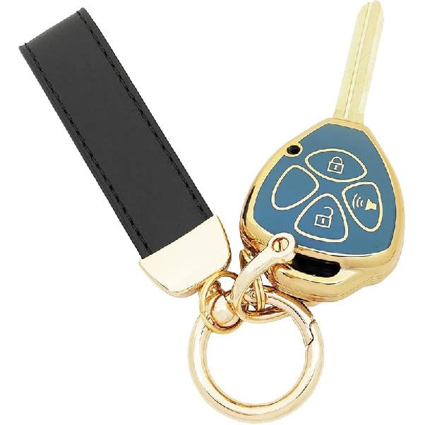 Soft TPU Protector Key Fob Cover Case fit for Toyota Rav4 2005-2010 Scion TC 2007-2013 Yaris Keyless Entry Key Fob