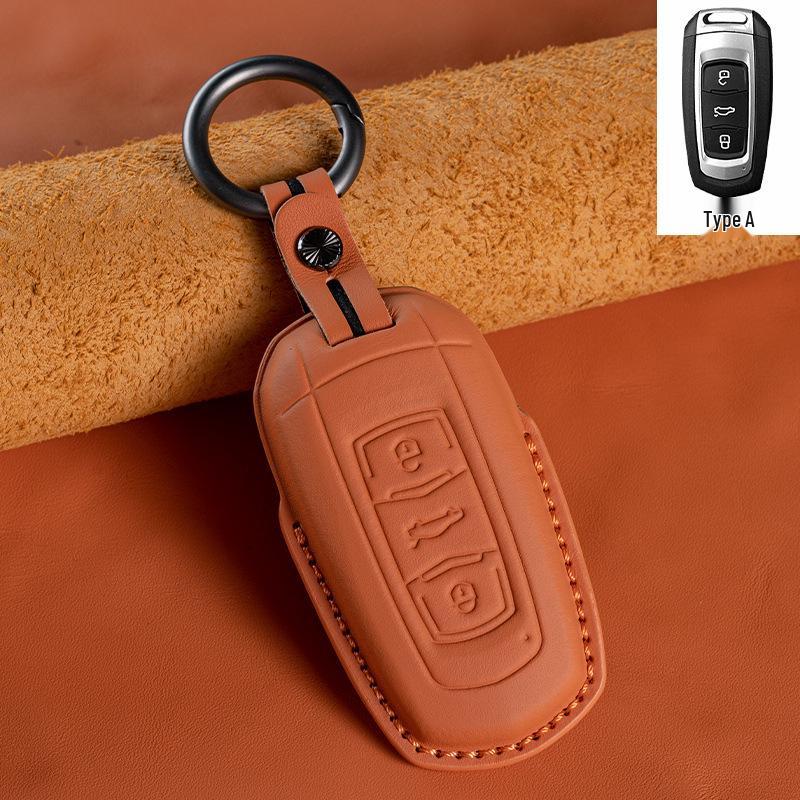 Geely Emgrand Genuine Leather Key Cover for Xingyue L, Boyue, Xingrui, Binyue, Binrui, Vision X6/X.