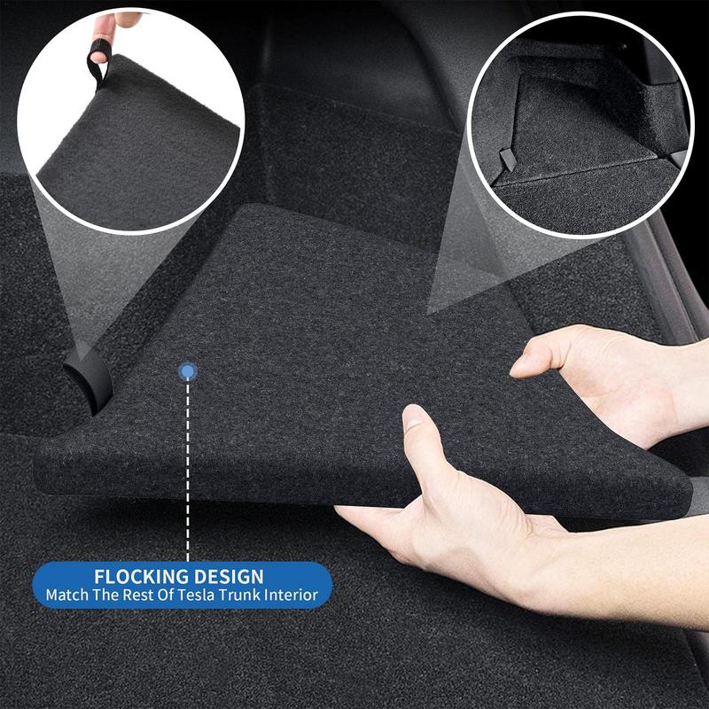 For Tesla Model 3 2024 Car Storage Box Organizer Cars Trunk Side Box Auto Tailgate Storage Box Car Interior Accessories