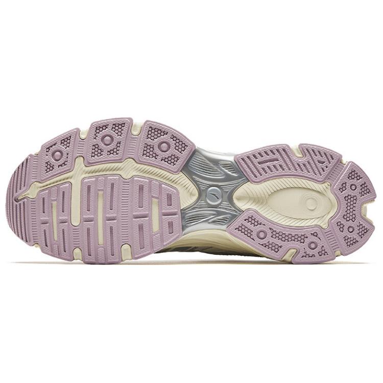 New Anta Pale Heron Cushioned Wear-Resistant Warm Low-Top Casual Shoes Women's Silver Gray Rice 122518895-4