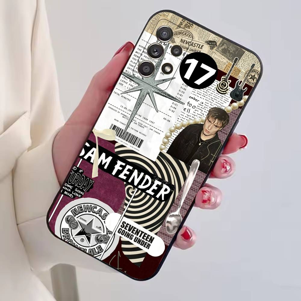 Singer S-Sam Fender Phone Case For Samsung S25,S24,S21,S22,S23,S30,Ultra,S20,Plus,Fe,Soft Silicone Black Cover