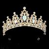 Baroque Rhinestone Bride Crown: Colorful Alloy Headband for Wedding and Evening Gown Accessories