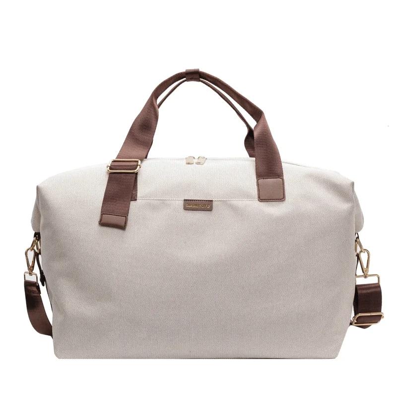 

Большая вместительная холщовая сумка, элегантная дорожная сумка для женщин, легкая для путешествий на открытом воздухе, багажная сумка, дорожная сумка для хранения вещей