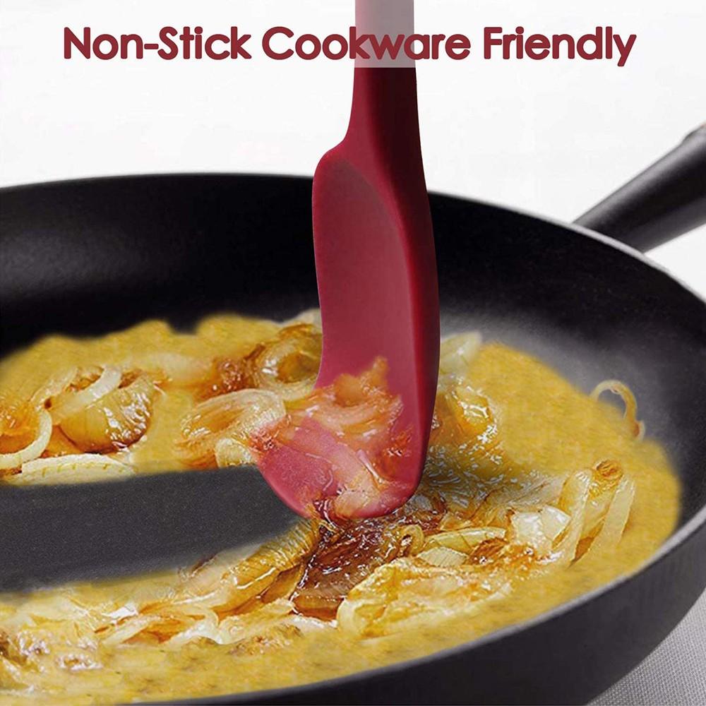 4PC Silicone Kitchen Cooking Utensils Heat Resistant Non-Stick Baking Tools