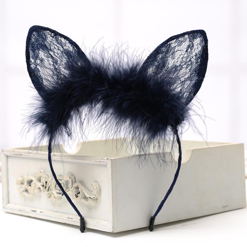 Lace Cat Ears & Rabbit Ears Women's Headband - Cute Face Washing Hair Accessory