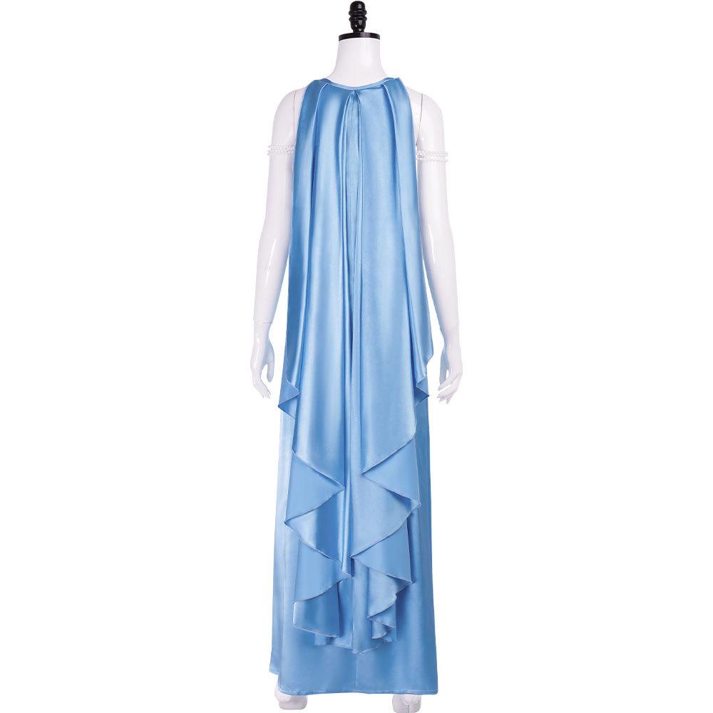 Padme Amidala Blue Dress Cosplay Costume Set for Halloween Carnival Cosplay Outfit