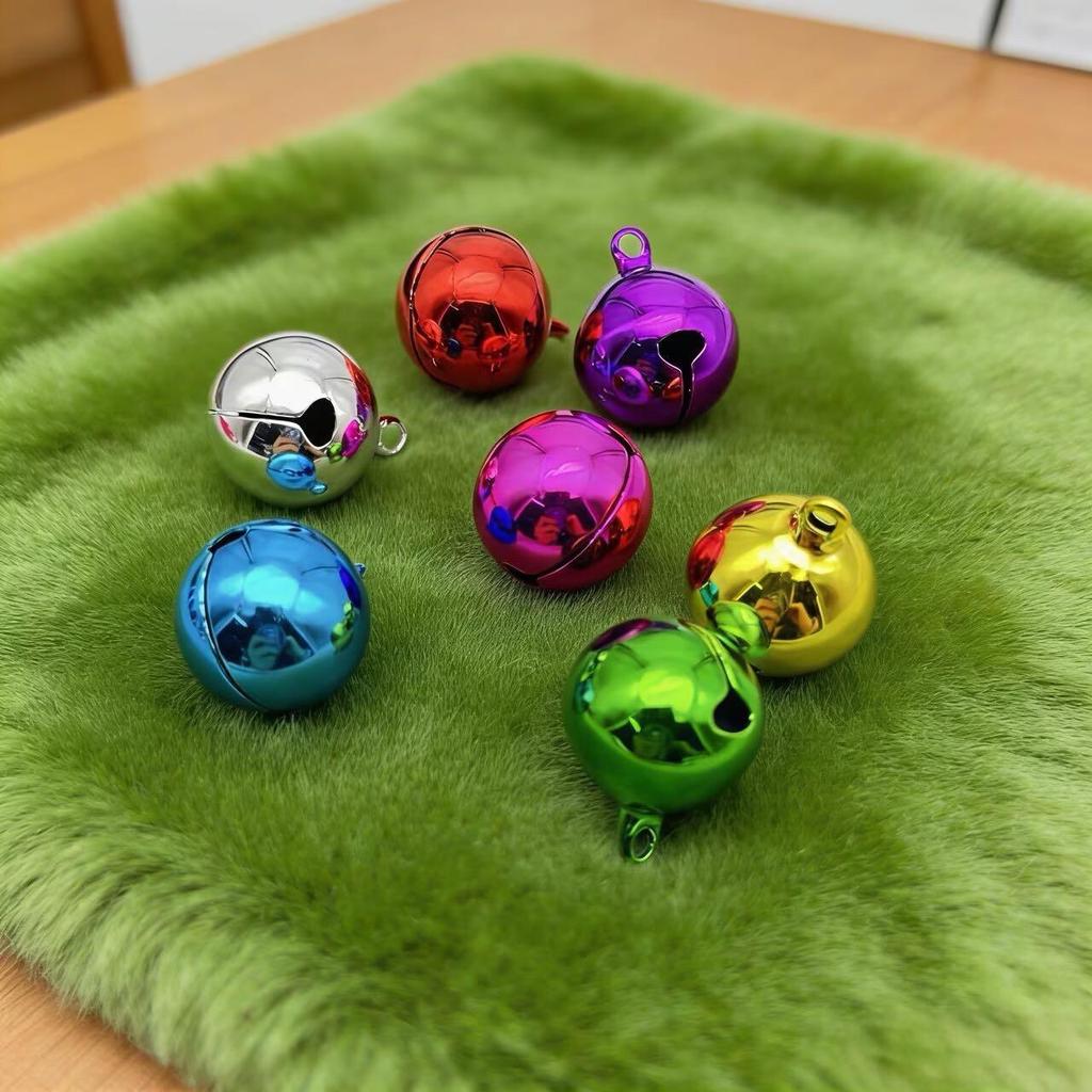 Colored Single-Tone Jingle Bell Charms for DIY Jewelry and Christmas Decorations