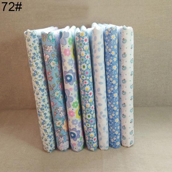 

7 шт./компл. ткань для квилтинга с цветочным принтом, хлопчатобумажная ткань, сделай сам, ремесленное шитье, аксессуар ручной работы