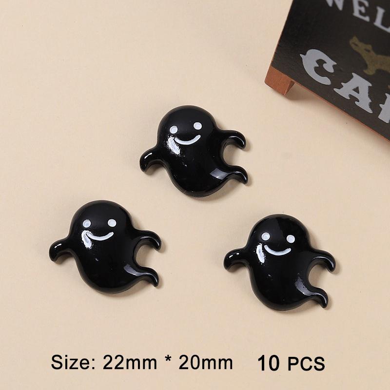 10 шт. Хэллоуин Смола Тыква Привидение Мини Плоские Подвески Аксессуары Для DIY Заколка для волос Чехол для телефона Поделки Украшение Подарок