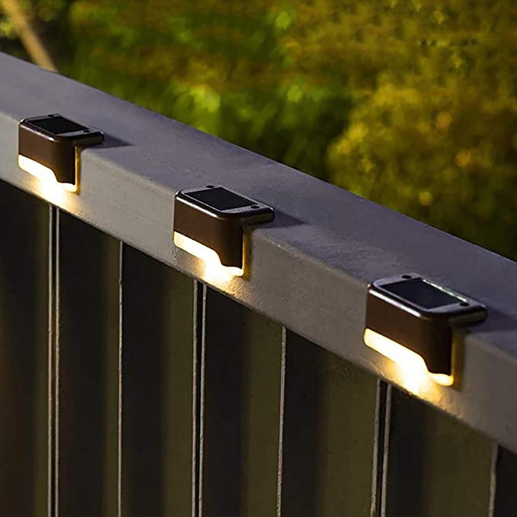Long-lasting Solar Stairs Fence Lights Easy To Install Waterproof Courtyard Light Decoration Outdoor