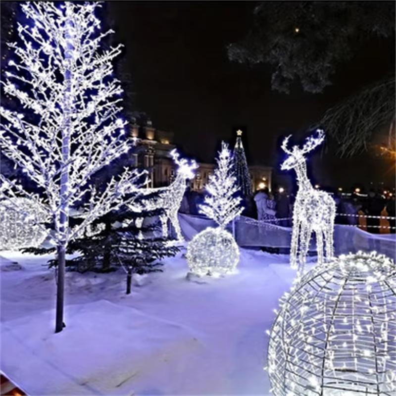 EU Plug 10M Outdoor LED Fairy String Lights Garland Decoration for Christmas New Year Wedding Party Holiday Home Garden Decor