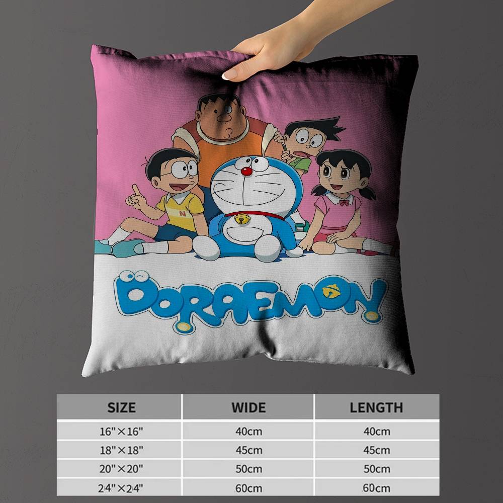 

DDoraemonS Pillow Cushion Cover Pillowcase Living Room Sofa Home Decor Customized 30x30 cm