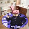 Jujutsu Kaisen Print Round Rug, Washable Floor Carpet, For Entryway Dorm Laundry Room Office Study, Home Decor Birthday Christmas Gift