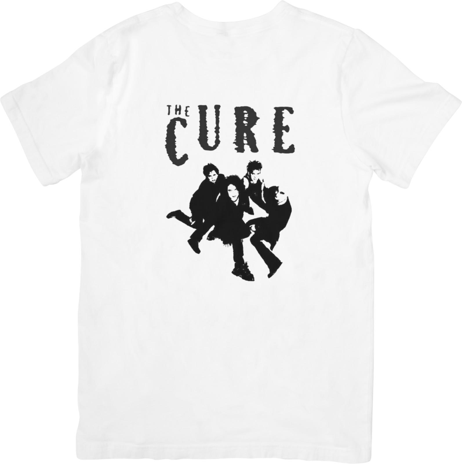 The Cure Music Fit for Men Women Quality Cotton T-Shirt White. S