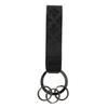 PATRICK COX BLACK KINGS Leather Keyring Keychain PXMW6FK1 - Black