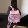 Hong Kong Wind Locomotive Fashion Simple Multi-purpose Pu Women's Backpack New Travel Shoulder Messenger Bag Women