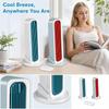 Wall- Bladeless Tower Fan, Portable Rechargeable Oscillating Fan for Desk Home