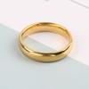 Bagues Simples en Acier Inoxydable de Haute Qualité Couleur Or pour Hommes Femmes Bague de Mariage Exclusive pour Couple Bijoux de Mode