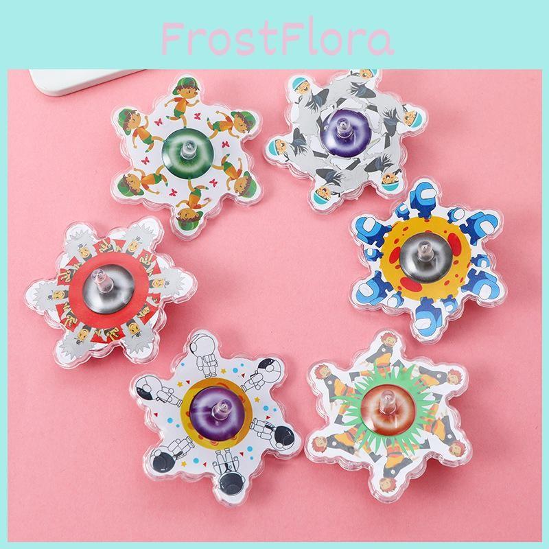Cartoon Toy Kids Figure Pattern Gyroscope For Childrens Day Gift School Activity