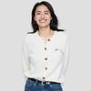 GAP Women's Embroidered Logo Knit Cardigan