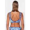 Góra od bikini z haftowanym trójkątnym wzorem kwiatowym Tbess23bu00256