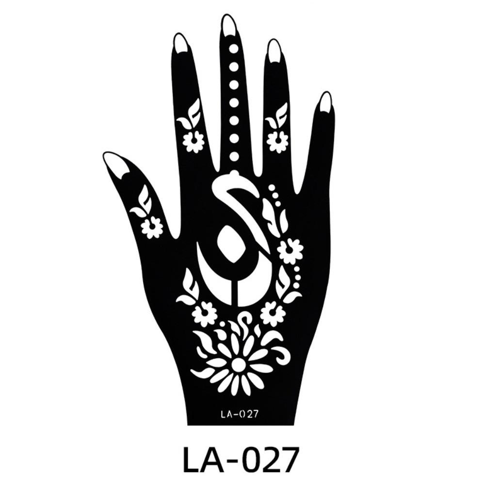 

Hollow Henna Stencil Temporary Hand Tattoo Sticker Elf Mehndi Tattoo Template Finger Foot Clavicle Style 26