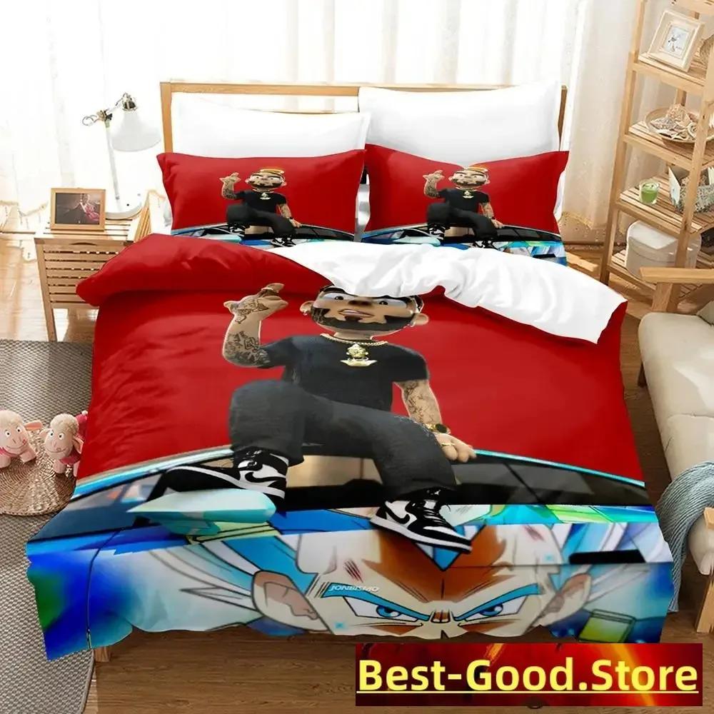

Comforter Anuel Aa Real Hasta La Bedding Set Single Twin Full Queen King Size Bed Set Aldult Kid Bedroom Duvet Sets Parure De Lit Comforter (quilt)-EU Single(135*200cm)3pcs