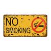 Caution License Plates  Metal Tin Signs for Wall Art Decoration Vintage Tags Metal Automotive Signs For Cafe Bar Club Garage Pub