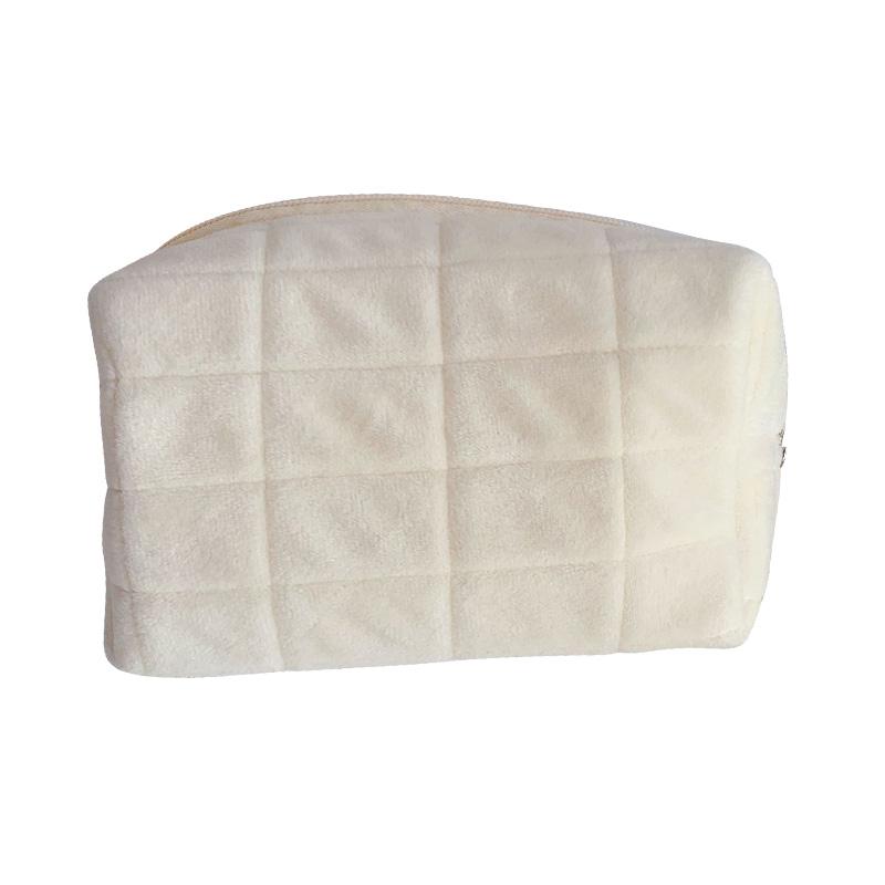 

Portable Storage Bags Large Capacity Cosmetic Bag With Zipper Perfect For Students Women For Travel High Aesthetic Storage Box белый