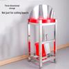 HPMILY 304 Stainless Steel 2-Tier Chopping Board Rack