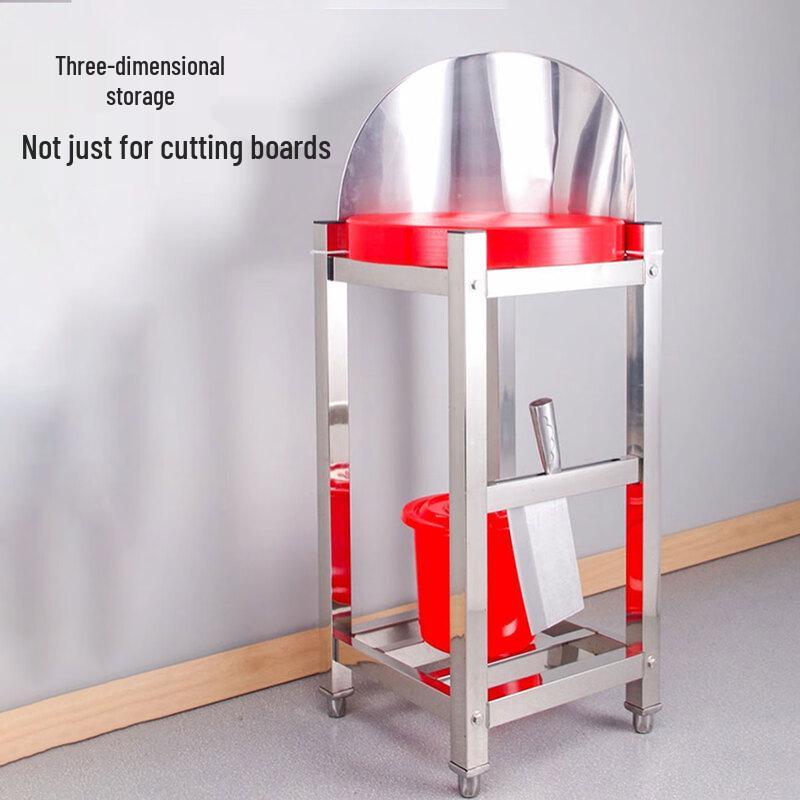 HPMILY 304 Stainless Steel 2-Tier Chopping Board Rack
