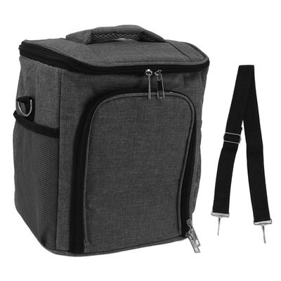 Isolierte Lunchtasche Multifunktional Große Kapazität Auslaufsicher Langlebig Tragbar Kühltasche für Outdoor Camping Grau Kostenlos