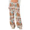 Women's Fleece Wide Leg  Elastic Waist Drawstring Loose Pants Drawstring Pajama Pants Sleepwear Trousers