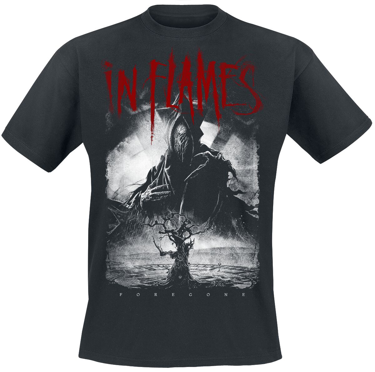 In The Dark in Flames T-Shirt Men Women Vintage Metal Rock Band Graphic Tee 100% Cotton Summer Streetwear Top S разноцветный