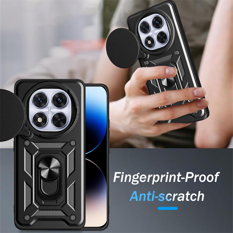 For Xiaomi Redmi Note 14 Pro Plus 5G Case Armor Shockproof Back Cover For Redmi Note 14Pro Plus + 5G Magnetic Ring Holder Coque