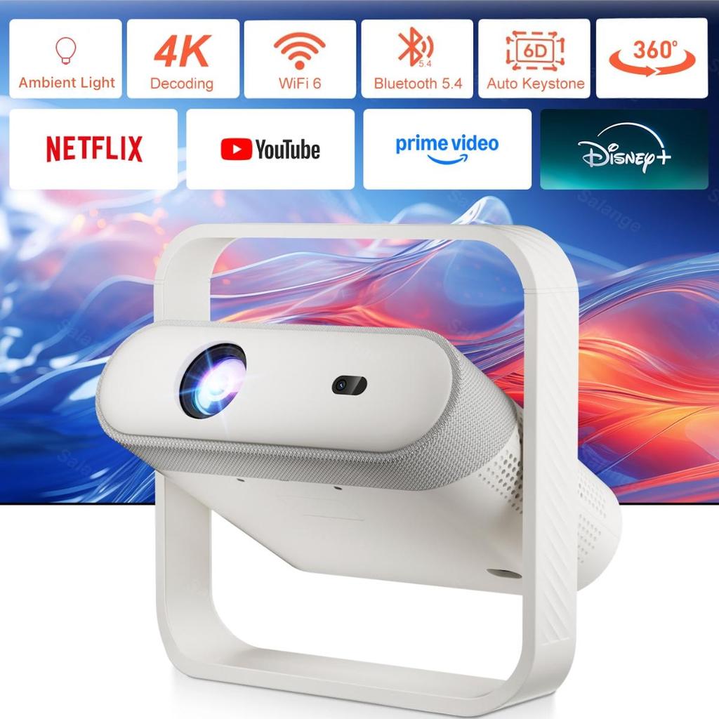 Vivicine New Free-style Android 11 Portable 1920x1080p Full HD Support 4K Home Theater Video Projector,Auto focus,Auto Keystone