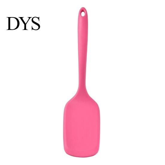 Ergonomic Cooking Spoons Pink Kitchen Utensil, Food Grade Silicone Tool, Non-stick Heat Resistant Baking Spatulas Cookware, Handle Kitchenware