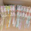 1 Pair Ancient Chinese Hanfu Girl'S Tassel Hair Clip Princess Style Flowing Silk Hairpin Adorable Headwear For Little Girls