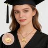 Graduation Cap Necklace Unisex Graduation Cap Charm Necklace Graduation Keepsake Jewelry Gift