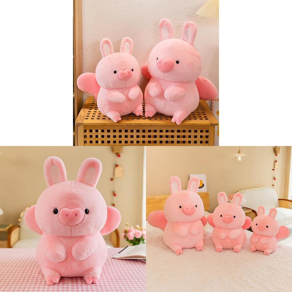 Flying Pig Plush Toy With Short Pile Velvet For Kids And Teens Gift