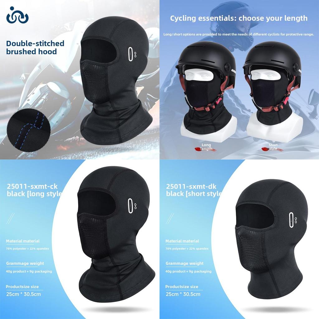 Polyester Motorcycle Face Mask With Breathable Mesh For Winter Riding Comfort